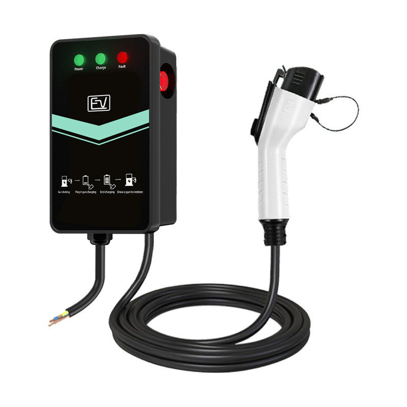 Type1 Plug 32A Plug and Charge محطة شحن EV مثبتة على الحائط المنزل الذكي