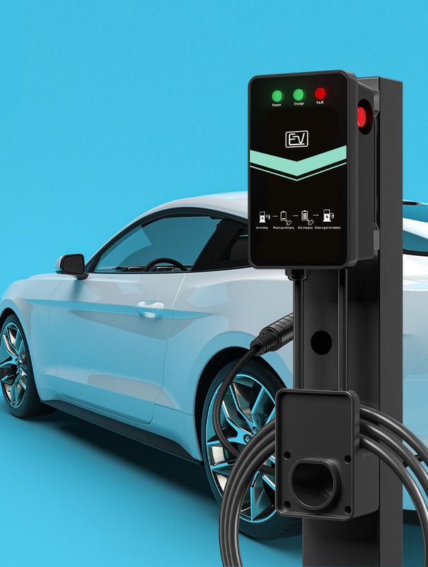 Type1 Plug 32A Plug and Charge محطة شحن EV مثبتة على الحائط المنزل الذكي