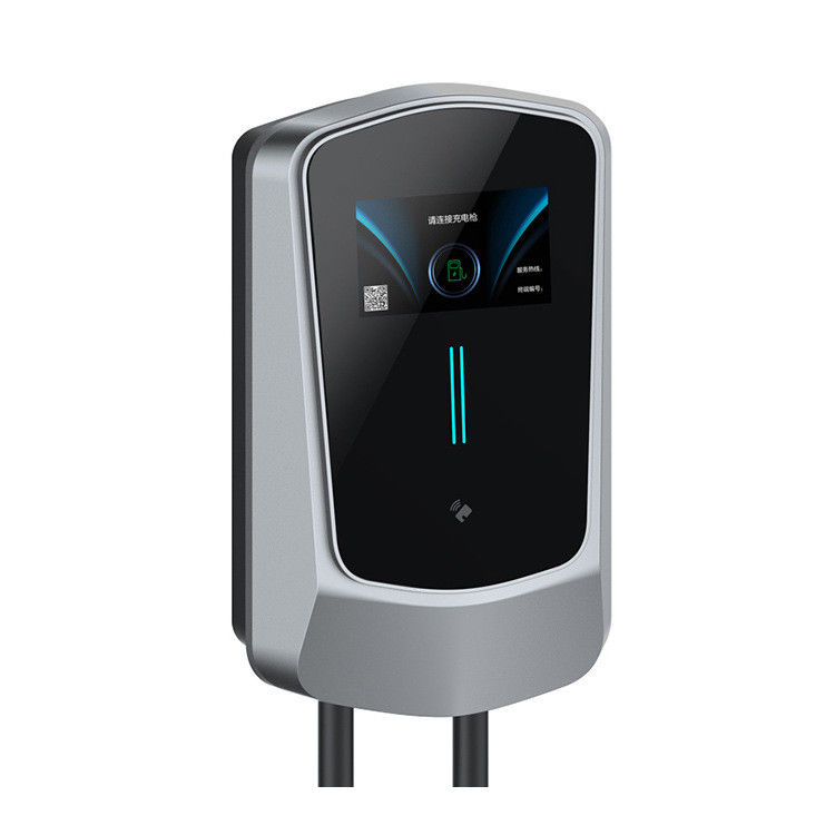 شاحنات السيارات الكهربائية التجارية من النوع 2 App Wall EV Charger 4.3 بوصة