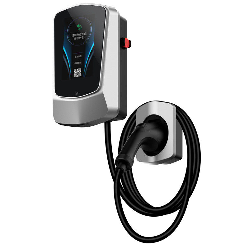 شاحنات السيارات الكهربائية التجارية من النوع 2 App Wall EV Charger 4.3 بوصة