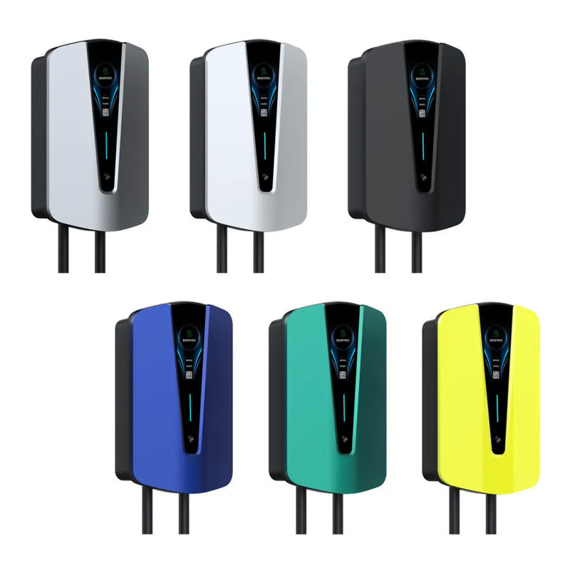 الشاشة الأمريكية القياسية من نوع 1 4.3 بوصة AC Car EV Charger الجدار IP65