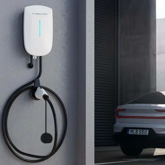 صندوق تحكم التطبيق 22 كيلوواط محطة شحن EV مثبتة على الحائط للاستخدام المنزلي