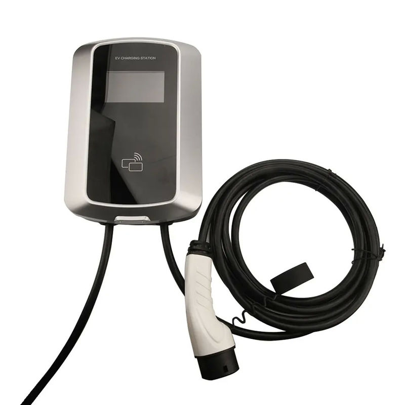 3 مراحل شاشة LCD عرض الجدار محطة شحن EV 7kw نقطة شحن EV