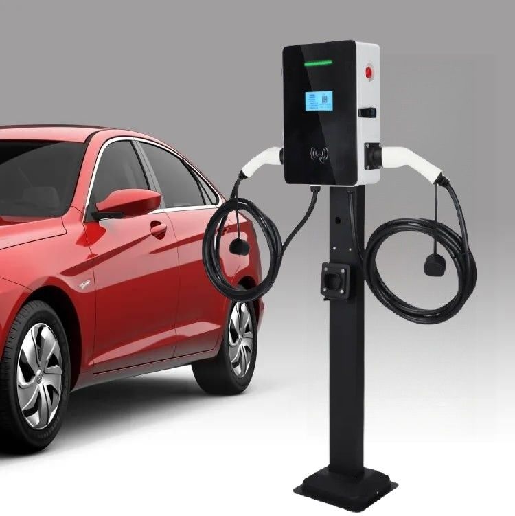 32A مسح رمز QR لشحن محطة شحن EV مثبتة على الحائط 4.3 