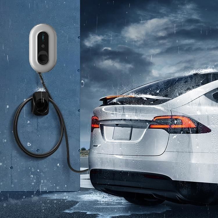 7kw 11kw 22kw 3 مرحلة شاشة LCD نوع 2 شاحن EV أكثر من حماية الدرجة الحرارية