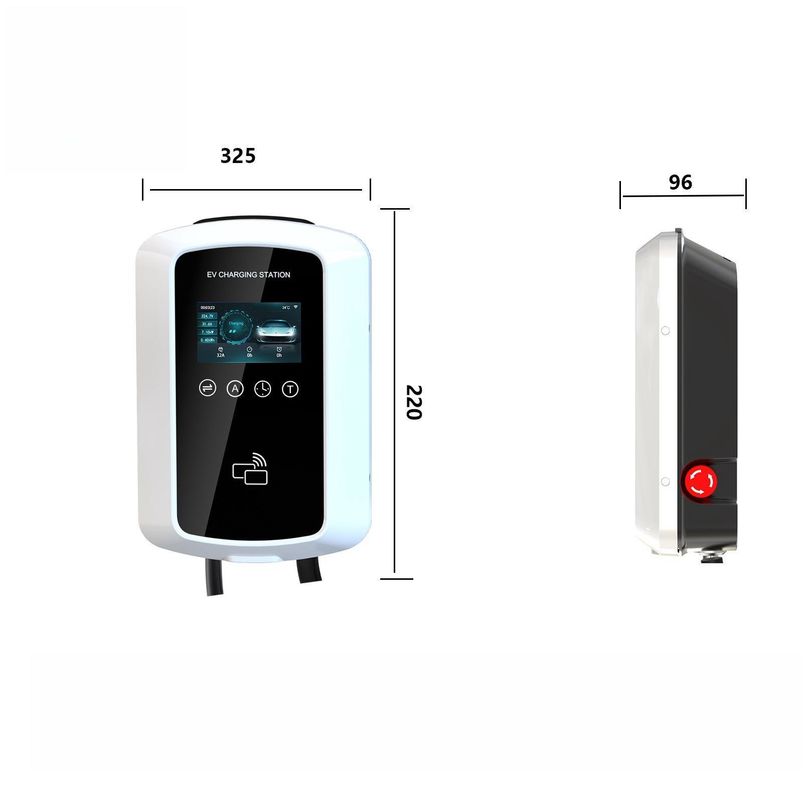 شاحن كهربائي من النوع 2 ذو مستوى 2 11kw 32A مع شهادة CE