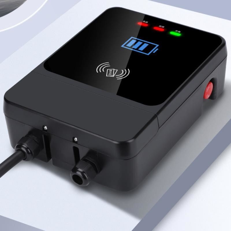 GBT 7kw بندقية واحدة شاشة 4.3 بوصة 220 فولت شاحن EV الحائط مع زر الطوارئ